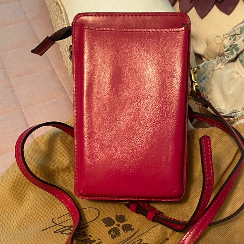 Patricia Nash Fuchsia Leather Crossbody Bag - Picture 3 of 3
